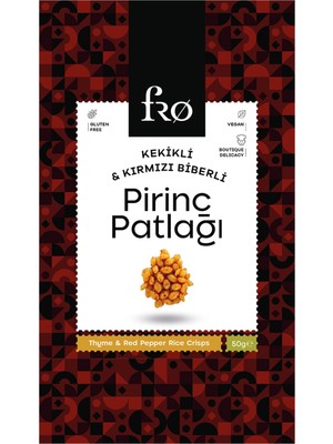 Montreal Fro Kekikli Kırmızı Biberli Pirinç Patlağı 50 G ( 1 Adet )