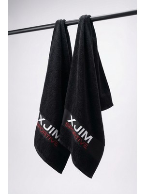 Xjim 2'li %100 Pamuk Spor Sporcu Havlusu Fitness Antrenman Gym Golf Boks Havlusu Ter Emici 30X100