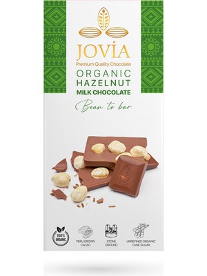 Montreal Jovia Organik Hazelnut Milk Çikolata 85 G ( 1 Adet )