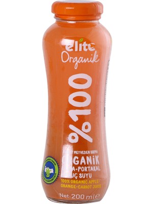 Montreal Elite Organik Elma-Portakal-Havuc Suyu 200 ml ( 1 Adet )