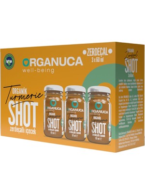 Montreal Organuca Zerdeçallı Içecek Shot 3 x 60 ml ( 1 Adet )