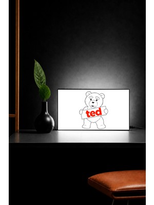 Gişe Arts Masa Lambası -  Ayı Teddy (Ted) Adaptörlü Dekoratif & Hediyelik Lamba