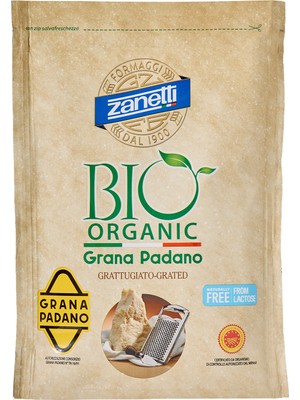 Montreal Zanetti Yarım Yağlı Rendelenmiş Organik Grana 100 G ( 1 Adet )