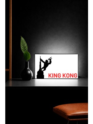 Gişe Arts Masa Lambası -  King Kong Adaptörlü Dekoratif & Hediyelik Lamba