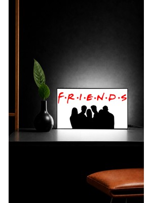 Gişe Arts Masa Lambası -  Friends (Sıkı Dostlar) Adaptörlü Dekoratif & Hediyelik Lamba