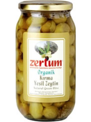 Montreal Zertum Organik Kırma Yeşil Zeytin 475 G 100 - 140 Adet/kg ( 1 Adet )