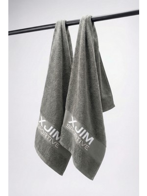 Xjim 2'li %100 Pamuk Spor Sporcu Havlusu Fitness Antrenman Gym Golf Boks Havlusu Ter Emici 30X100