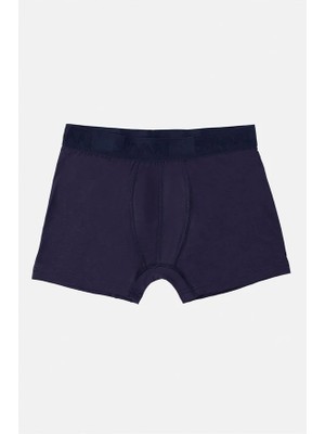 Lacivert Regular Düz Boxer