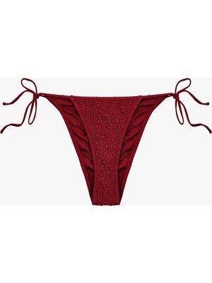 Koton Yanları Ipli Dokulu Slip Bikini Alt