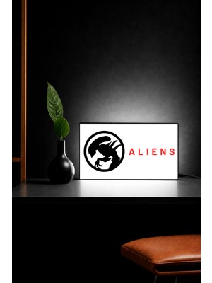 Gişe Arts Masa Lambası -  Aliens (Yaratığın Dönüşü) Adaptörlü Dekoratif & Hediyelik Lamba