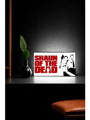 Gişe Arts Masa Lambası -  Shaun Of The Dead (Zombilerin Şafağı) Adaptörlü Dekoratif & Hediyelik Lamba