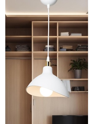Ag Lightdesign Beyaz Sarkıt Avize Yatak Odası Salon Mutfak Koridor Lamba 22 AGNM44