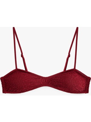 Koton Dokulu Straplez Bikini Üstü