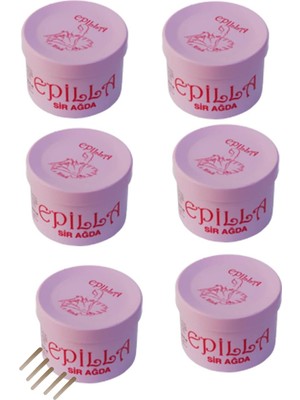 Pudralı Tek Kullanımlık Kutu Konserve Ağda 50 ml 6 Adet