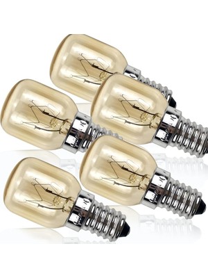 Fırın Ampulü 25W 300°C Küçük Edison Vidalı E14 Nikel Tuz Lambası Ampul Pigme Lamba (5)