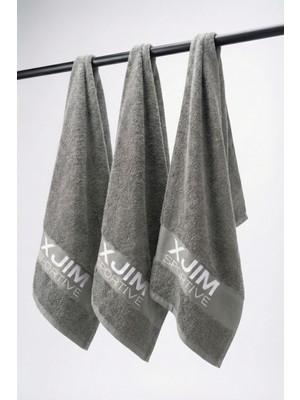 Xjim 3'lü %100 Pamuk Spor Sporcu Havlusu Fitness Antrenman Gym Golf Boks Havlusu Ter Emici 30X100