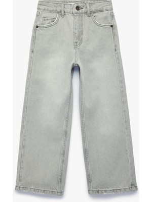 Koton Pamuklu Geniş Paça Denim Pantolon