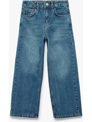 Koton Pamuklu Mom Fit Denim Pantolon