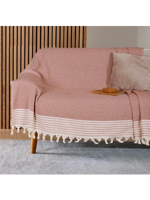Buldan Işi Kaymaz Pamuklu Koltuk Örtüsü 170X210 cm Koltuk Şalı Çekyat Kanepe Örtüsü (Kire