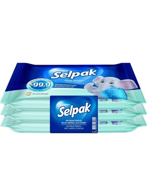 Islak Cep Mendili Antibakteriyel 10 Lu, 3 Adet