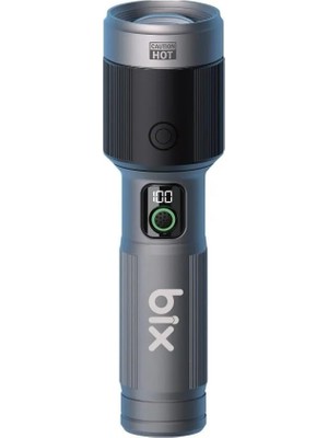 Flashlight BX5101FL 60W Led, Max. 2300 Lümen Parlaklık ve 850 Metreye Kadar Uzun Menzilli, Şarj E
