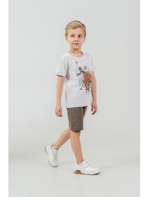 U.S. Polo Assn. Erkek Çocuk Bermuda Takım, %100 Pamuk