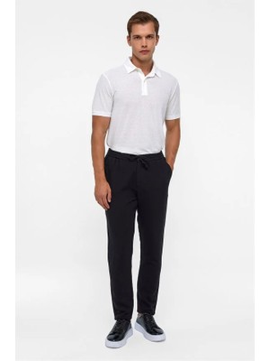 Siyah Slim Düz Jogger Pantolon