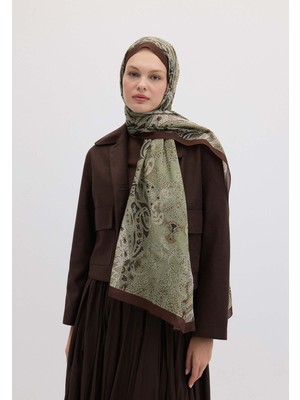 Fresh Scarfs Elora Desen Şal Askeri Haki