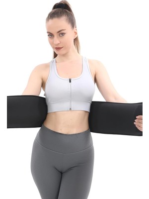 Siyah Bel Düzeltici Karın Kemeri Unisex Üst Çalıştırıcı Neopren Premium Kalite Korse Vücut