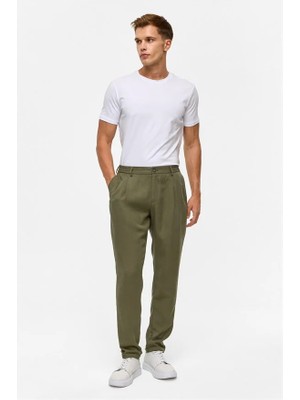 Süvari Koyu Haki Slim Jogger Pantolon