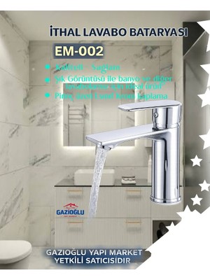 Elallar Ithal Lavabo Bataryası EM-002 Krom