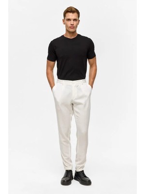 Süvari Beyaz Slim Jogger Pantolon