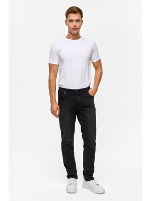 Süvari Siyah Denim Pantolon