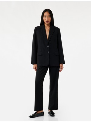 Koton Slim Fit Cep Detaylı Cigarette Kumaş Pantolon