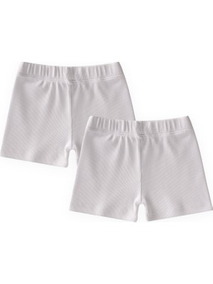 Cigit Ikili Waffle Boxer 2-11 Yaş Beyaz