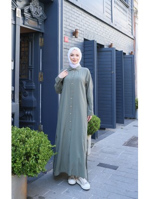 Nisum Moda Yanı Bağcıklı Modal Elbise