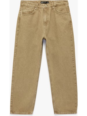 Koton Normal Bel Pamuklu Bol Baggy Jean Pantolon