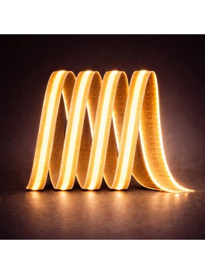 Ledarmy Cob Şerit LED 12V 5 Metre 216 Led/m Amber Işık Cob LED Strip Şerit Aydınlatma