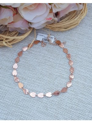 Canka Rose Pul Gümüş Halhal