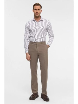 Süvari Kiremit Regular Düz Casual Pantolon