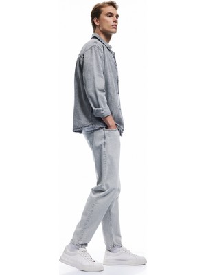 Koton Normal Bel Pamuklu Vintage Straight Jean Pantolon