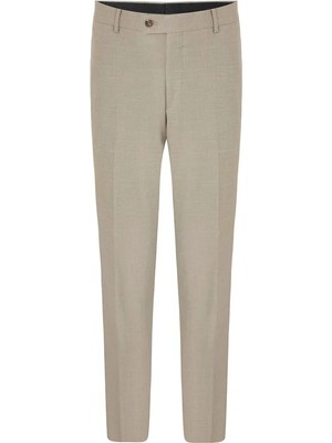 Süvari Bej Regular Klasik Pantolon