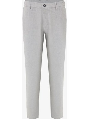 Süvari Gri Slim Düz Jogger Pantolon