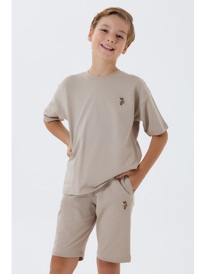 U.S. Polo Assn. Erkek Çocuk Bermuda Takım, %100 Pamuk / %100 Cotton
