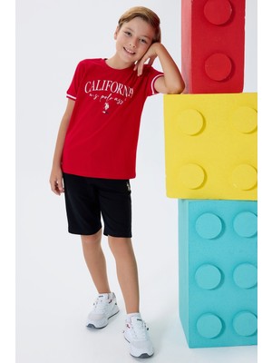 U.S. Polo Assn. Erkek Çocuk Calıfornıa Bermuda Takım, %100 Pamuk / %100 Cotton