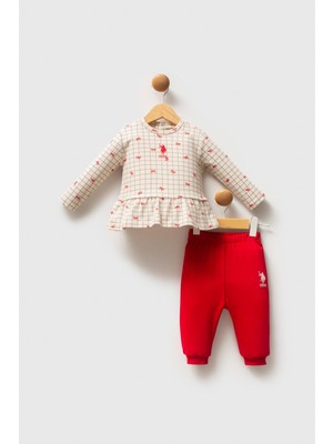 U.s. Polo Assn. Kız Bebek Alt Üst Takım, %100 Pamuk