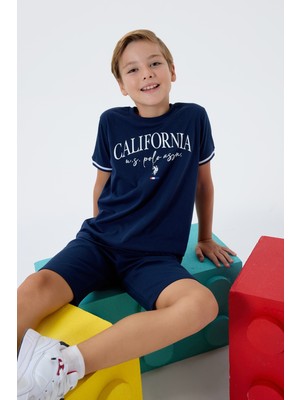 U.S. Polo Assn. Erkek Çocuk Calıfornıa Bermuda Takım, %100 Pamuk / %100 Cotton