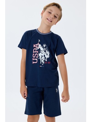U.S. Polo Assn. Erkek Çocuk Bermuda Alt Üst Takım, %100 Pamuk / %100 Cotton