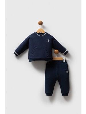 U.S. Polo Assn. Erkek Bebek Yuvarlak Yaka 3 Iplik Kumaş Uzunkol Alt Üst Takım