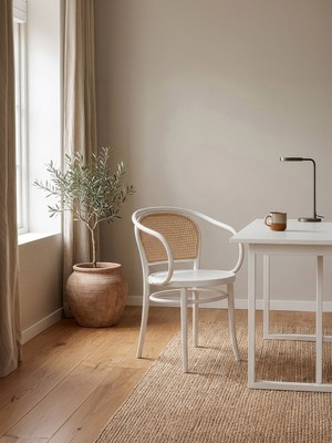 Gazzini Furniture Amasya Kolçaklı Hazeranlı Ahşap Sandalye